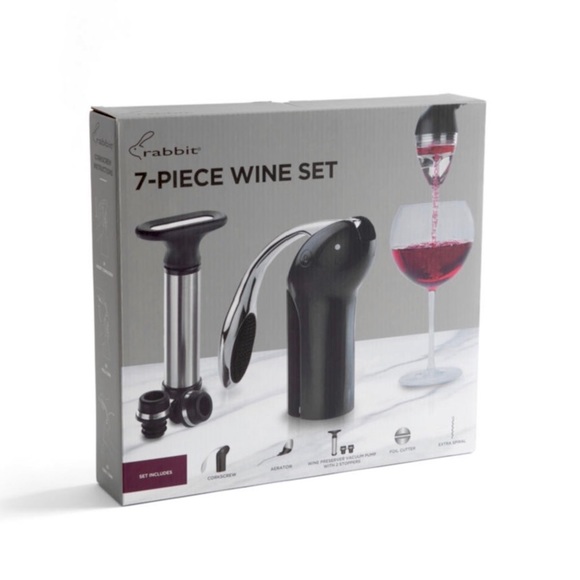 Rabbit Other - Rabbit 7 Piece Stainless Steel Wine Set NWT